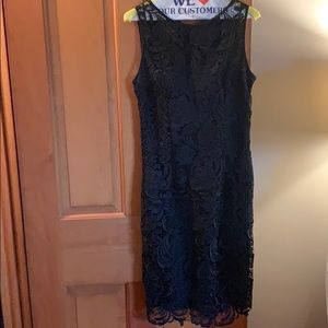 Adrianna Papell Lace Illusion Sheath Dress